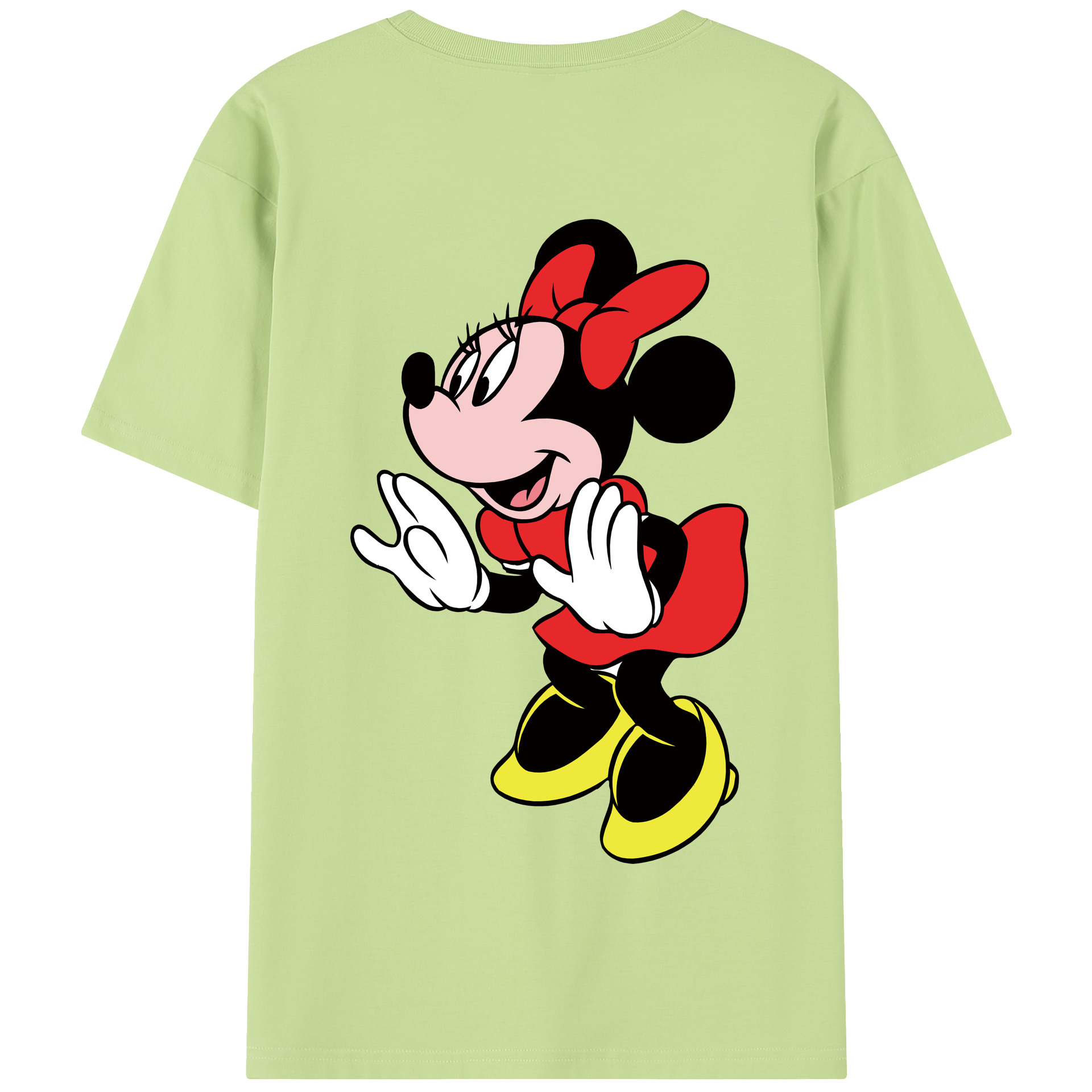 （画像用） ミッキーマウス Mickey Mouse 綿100％半袖Tシャツ（背面プリント）